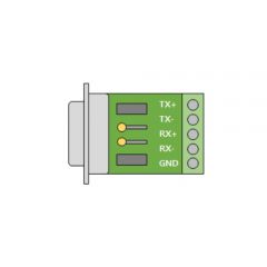 Wiring Adapter for RS422, RS485 DB9F-TB5 Antratek Electronics