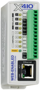 Web-Enabled Programmable Controller - 4 Relays & 4 Inputs X-410-I Antratek Electronics