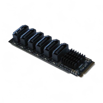6-Port SATA M.2 Card for ODROID-H5 G260323012345 Antratek Electronics
