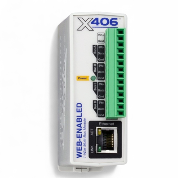 Web-Enabled Temperature and Humidity Module for up to 64 sensors X-406-I Antratek Electronics