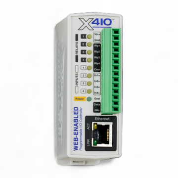 Web-Enabled Programmable Controller PoE - 4 Relays & 4 Inputs X-410-E Antratek Electronics